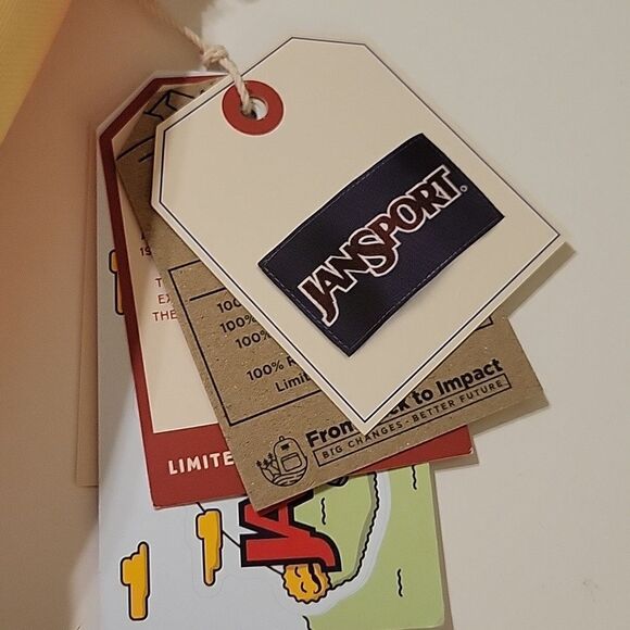 NEW JANSPORT PASTEL RAINBOW WATERCOLOR BACKPACK TRAVEL SCHOOL NWT - Picture 2 of 14